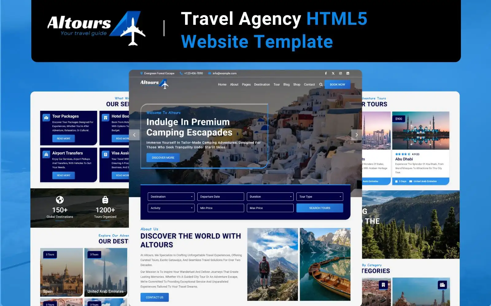 HTML5 Website Templates template examples